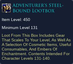 lotro traveler's steel-bound loot box|adventurer's steel bound loot box.